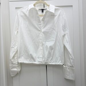 White House Black Market Elegant White Blouse
